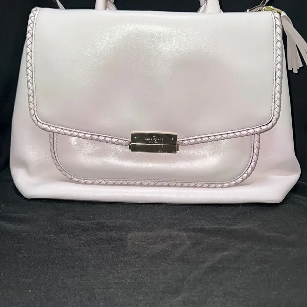 Kate spade leather Shoulder bag tote pink gold